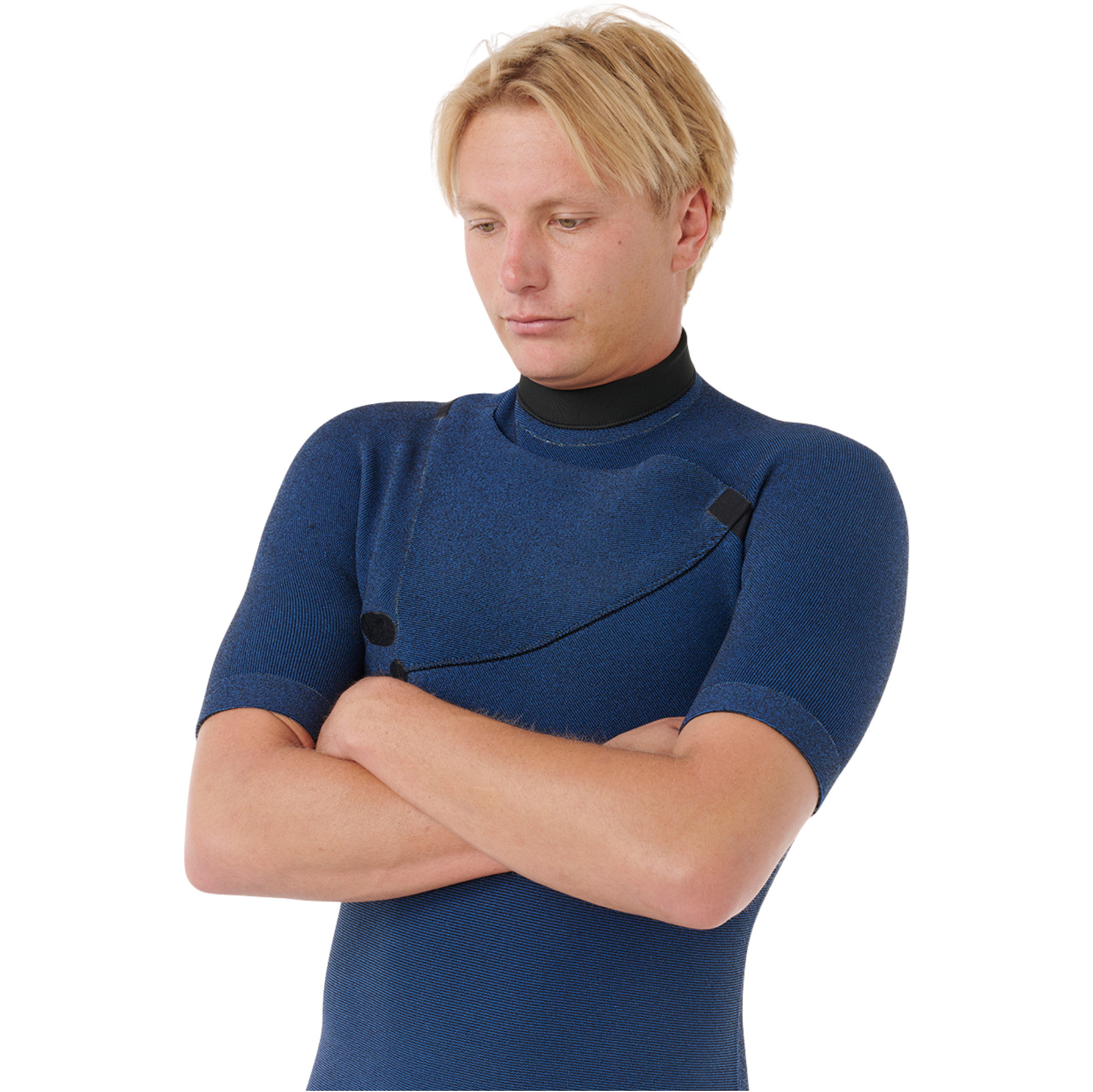 2026 Rip Curl Mens E-Bomb 2/2mm Zip Free Short Sleeve Wetsuit 17XMFS - Black